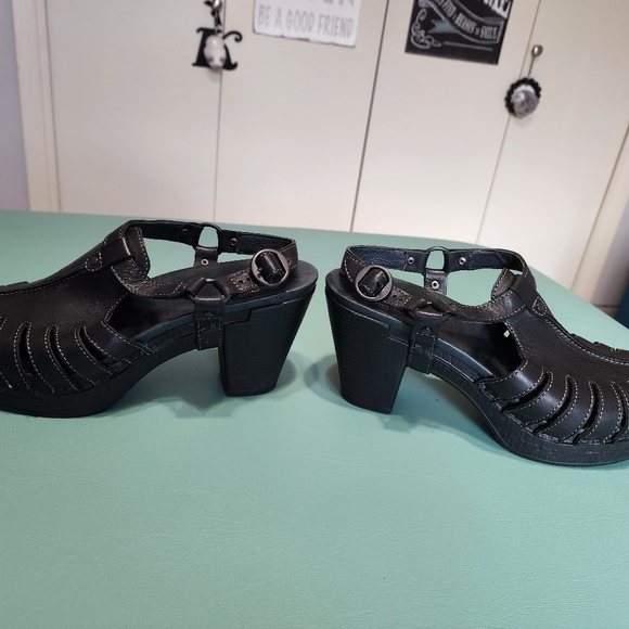 Dansko Randa Black Leather Heal Women's Size 9 - Picture 8 of 9